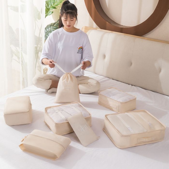 Органайзер дорожный для чемодана 7 в 1 для хранения вещей одежды.