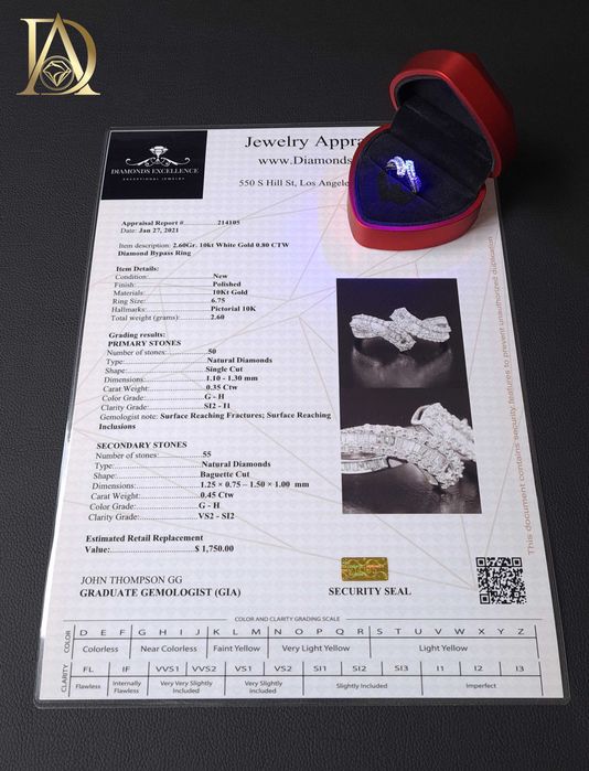 Нов Златен Пръстен с 0.80кт Естествени Диаманти