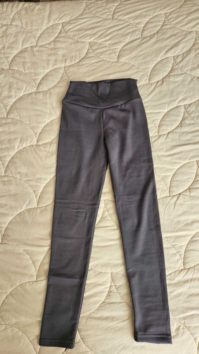 Дамски клин с висока талия, моделиращ фигурата, сив цвят