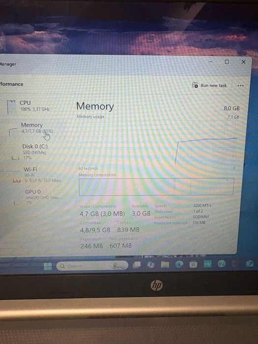 Hope Amanet P10/Laptop HP 15-DW3043NQ /Intel i3-1115G4