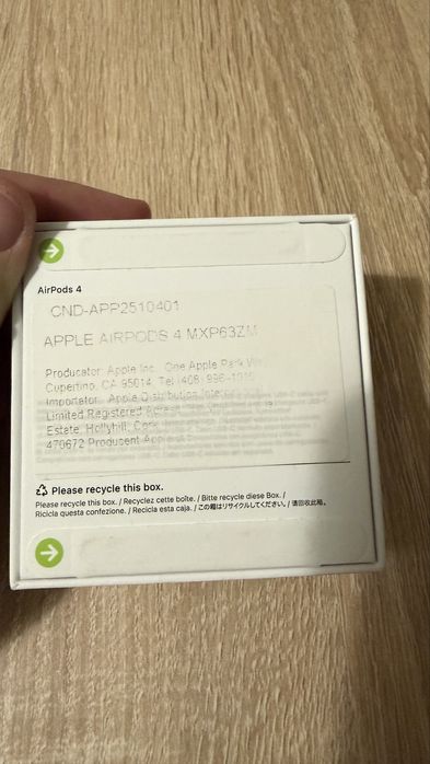 Casti Apple Airpods 4