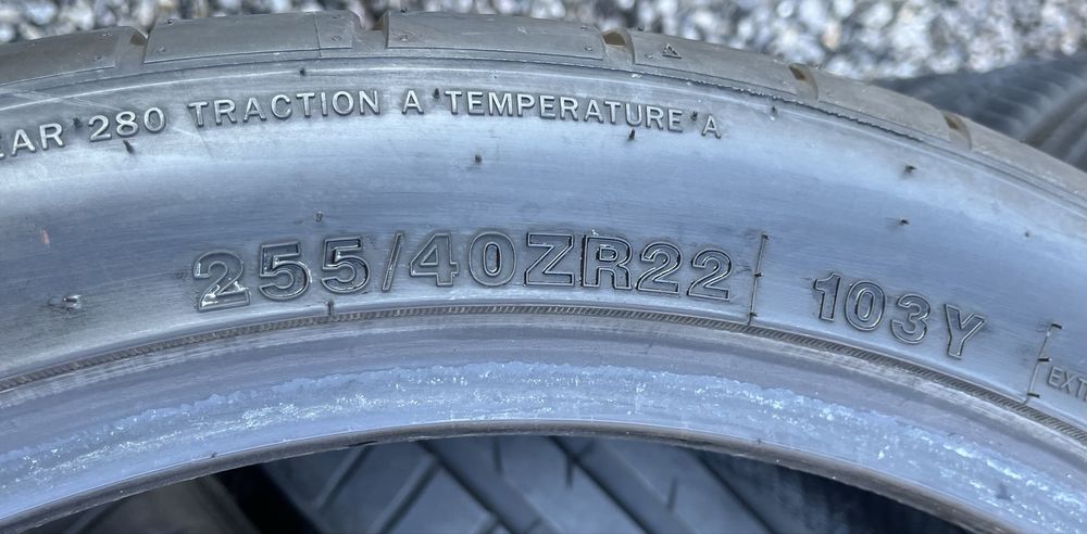 4бр 255/40/22 на 7мм с 24дот