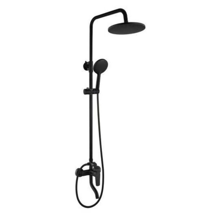 Душ комплект, кръгла регулируема по височина душ система за баня