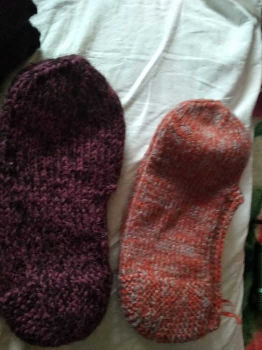 Следики вязанные шерстяные