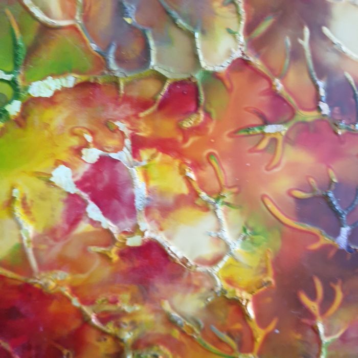 Tablou pictat pe sticlă