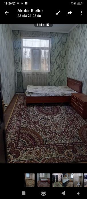 3 хоналик квартира ижарага берилади,айёл кизларга шерикчиликка.