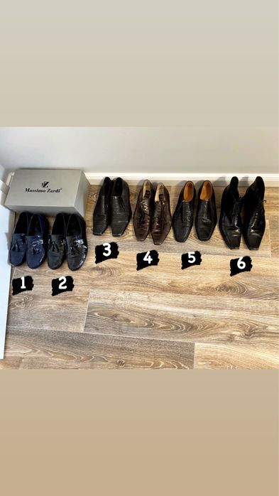 Мъжки официални / елегантни обувки естествена кожа 40 / 41 / 42