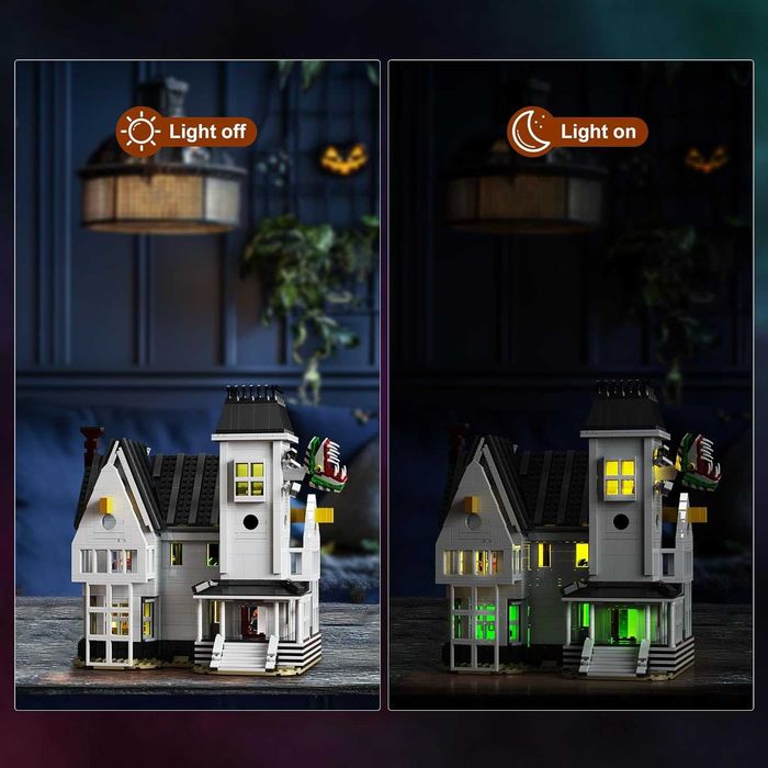 Конструктор Битълджус Къща 1851 части + LED осветление (Съвместим с LEGO) НОВ