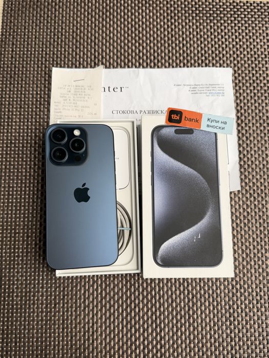 iPhone 15 Pro*ЛИЗИНГ 19€/м Blue tiranium  айфон 15 про 128