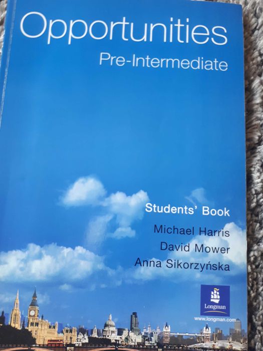 учебници комплект английски Pre- intermediate Opportunitiies