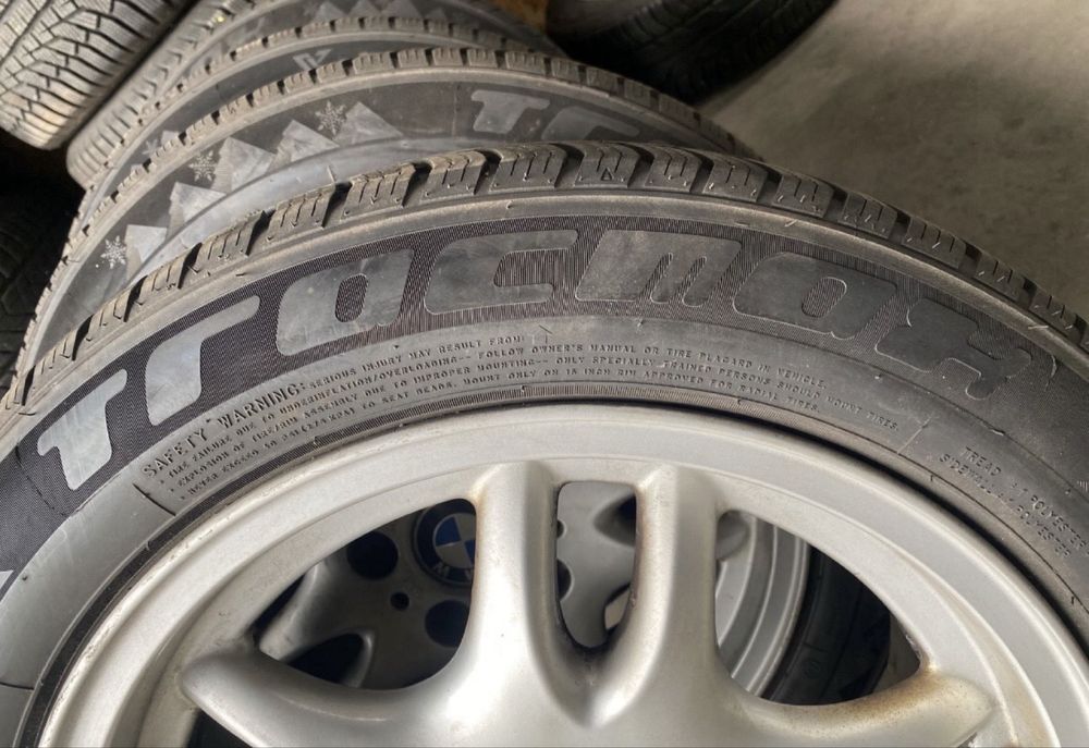 Jante aliaj R16 5x120 BMW cu anvelope M+S 195 55 16