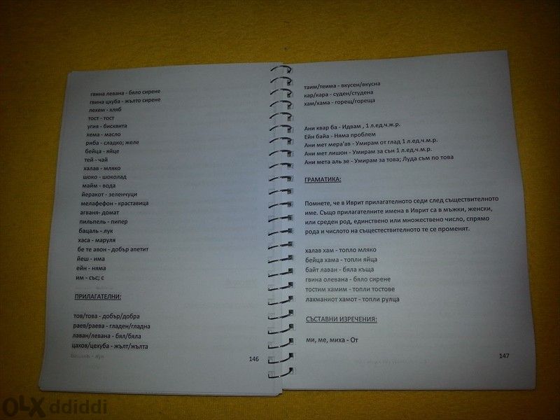 Кратък Българско- Ивритски Разговорник Кратка Граматика - В PDF файл