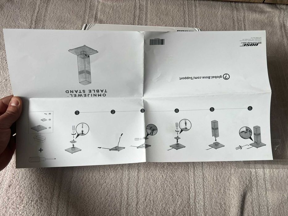 Bose OmniJewel Table Stands / set 2 bucati suporti sateliti bose Jewel din sticla nefolositi