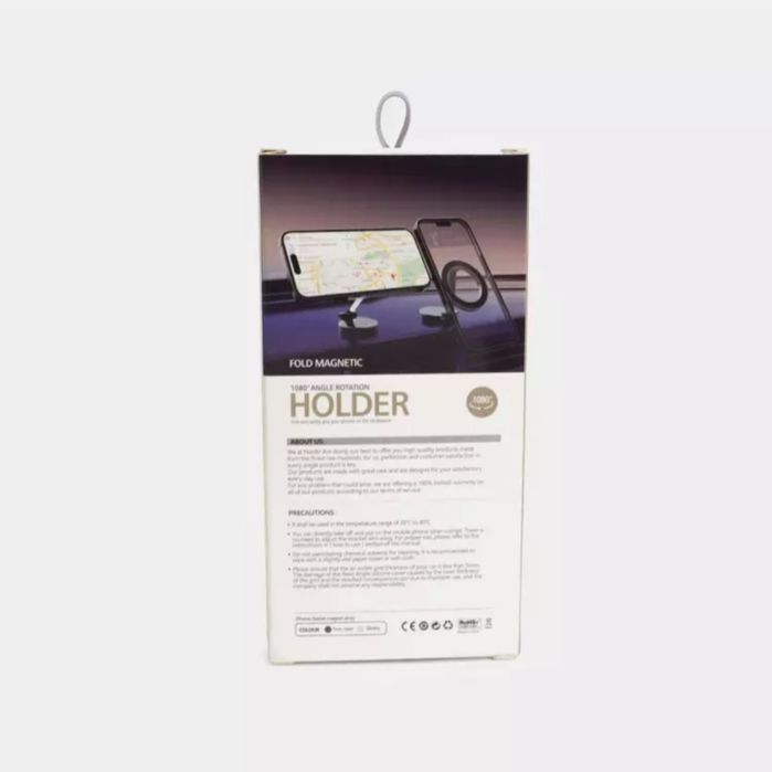 360 gradusga aylanadigan magnitli telefon ushlagich avtomobilga