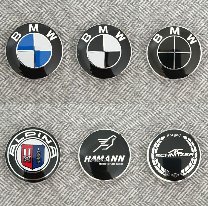 Set 4 capace jante BMW 68/56mm 50th Anniversary ,ALPINA, AC SCHNITZER
