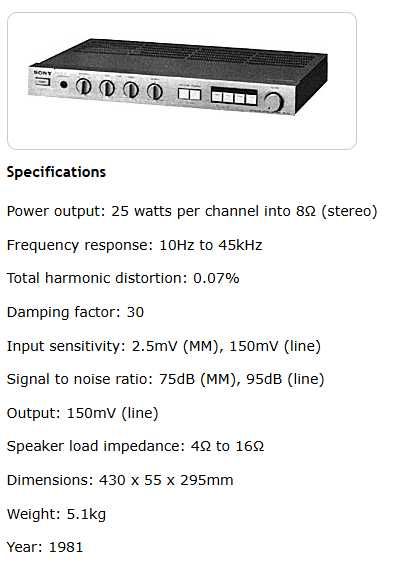 Linie Audio Hifi Sony TA-AX2 + Tuner ST-JX2L - Stare Bună / Curățate