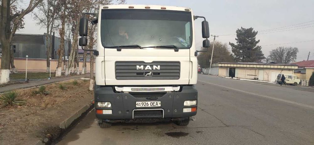 Uz MAN 19.400 ва прицеп UzAuto Trailer бортли контейнеровоз 2в1