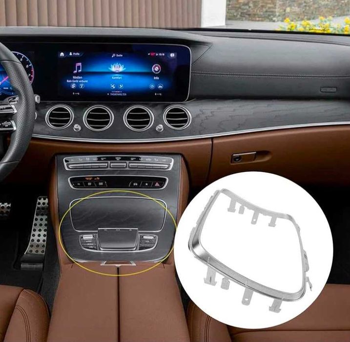 Ornament trim ramă chrome consolă pahare scrumieră Mercedes-Benz E class W213 2016-2023 A2136830500 / 2136830500