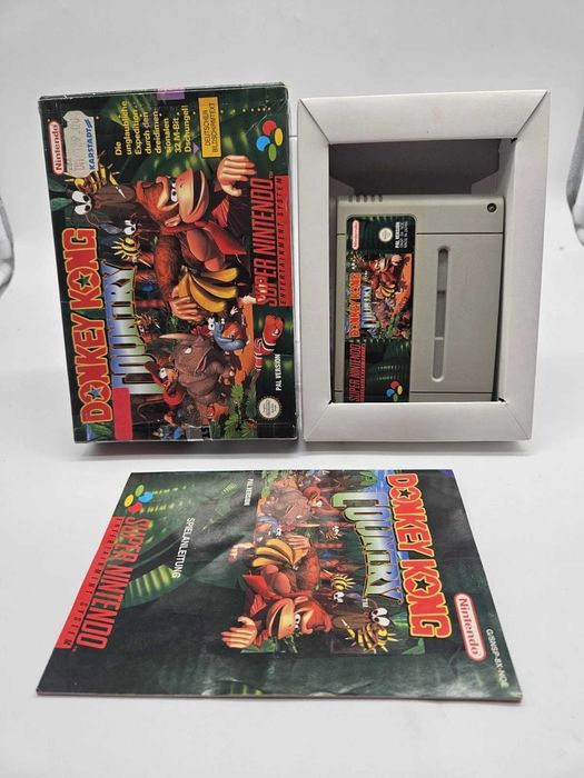 Caseta Donkey Kong cutie + manual stare buna SNES super nintendo
