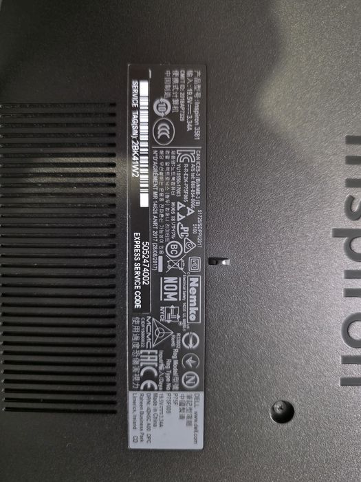Laptop Dell 15"6,  i3, 12gb Ram, 512 ssd