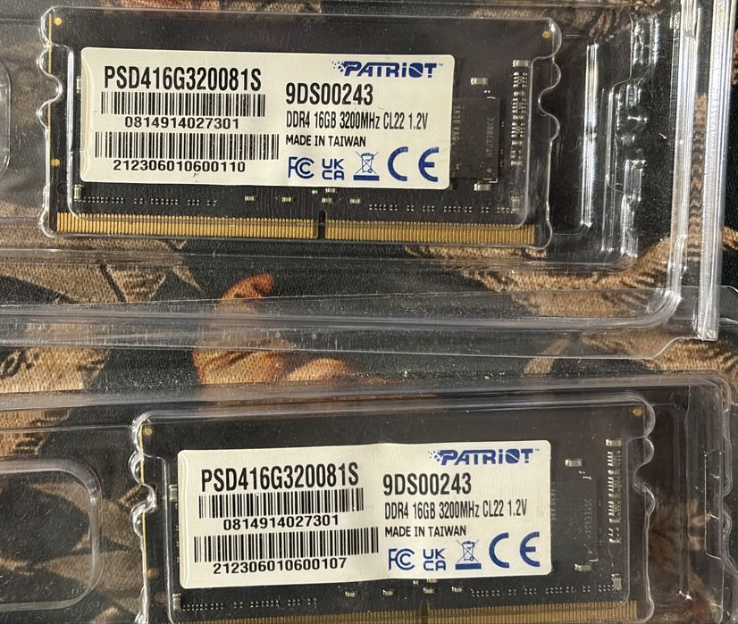 Оперативная память PATRIOT SO DIMM DDR4 3200MHz 32 GB