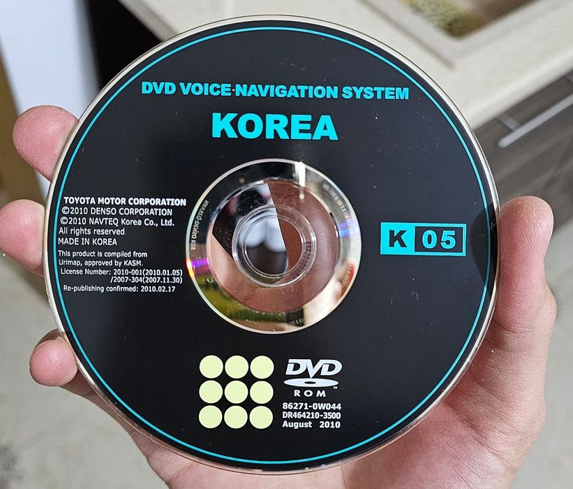 Map disc korea k05