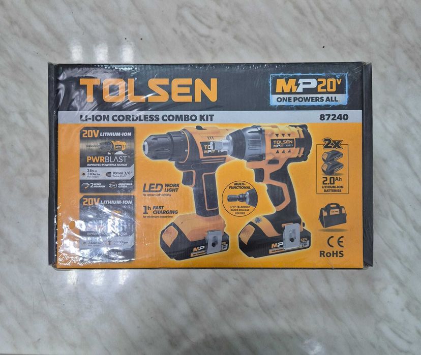 Set Bormasina de insurubat si bormasina de impact cu acumulator 87240