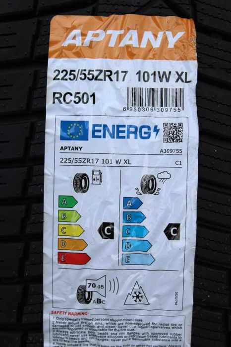 Anvelope noi 225/55 ZR17, 101W, XL, Aptany, All Season, DOT 2025