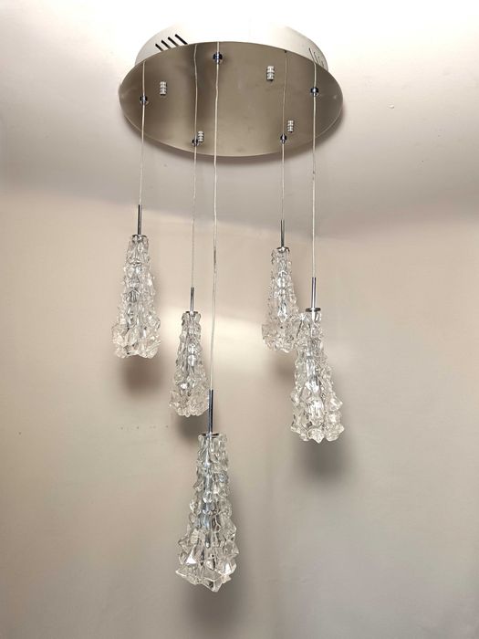 Lustra candelabru MASSIVE, Mid-Century Postmodern, vintage