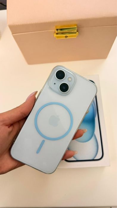Iphone 15, 128 гб, голубой
