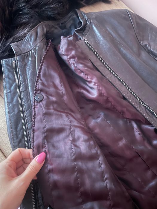 Манто, естествена кожа Leonard