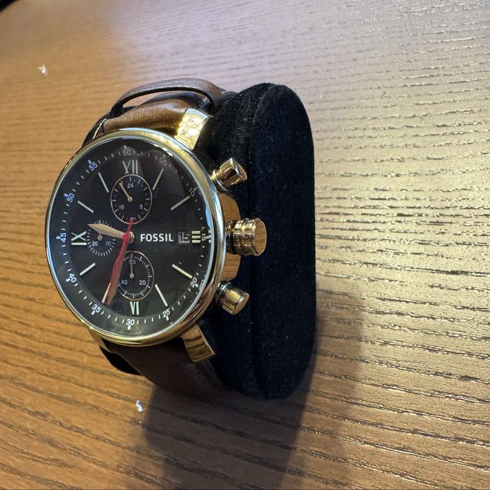 Fossil ceas Cronograf | curea piele quick release