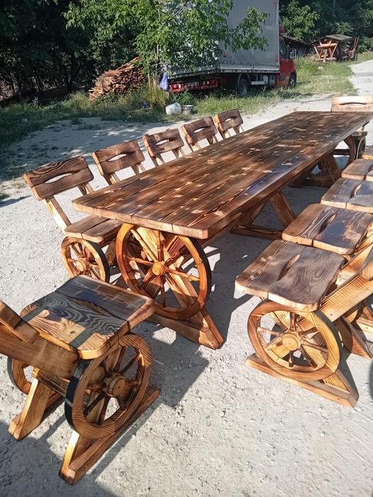 Balansoar din lemn masiv / leagan din lemn