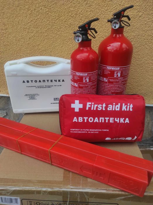 Пожарогасител Прахов Воден за Автомобил, Пожарогасители, Авто комплект