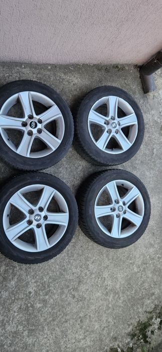 5/114.3/16 hyundai  джанти алуминиеви с летни гуми