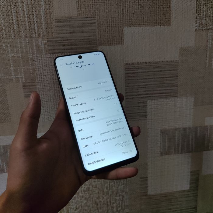 Honor X8 128 Gb qulay narxda dastavka bor
