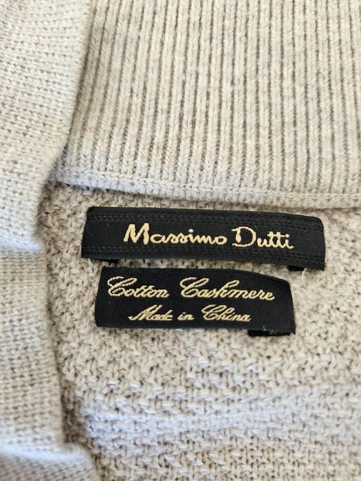 Pulover Massimo Dutti – Cotton & Cashmere – Mărimea L – Bej