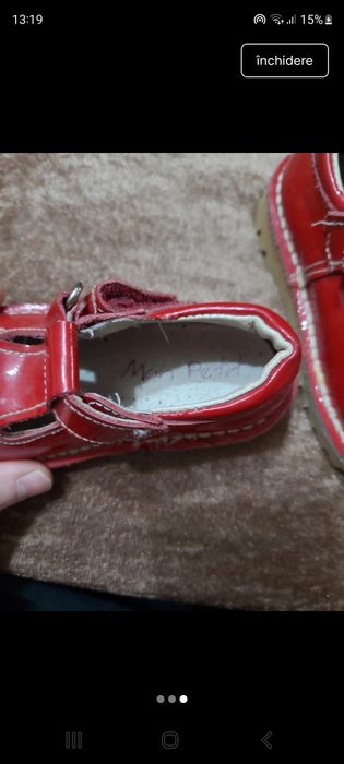 Pantofi din lac ,piele 23