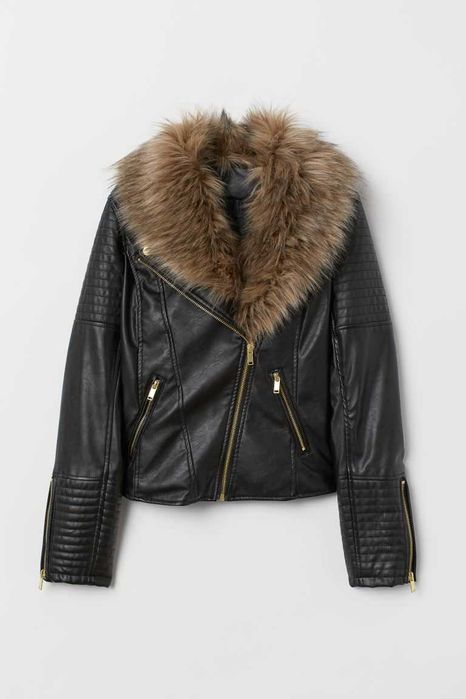 Кожено яке H&M с яka om eko koжа