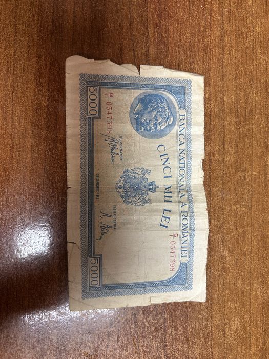 Vand bancnota veche 5000 lei