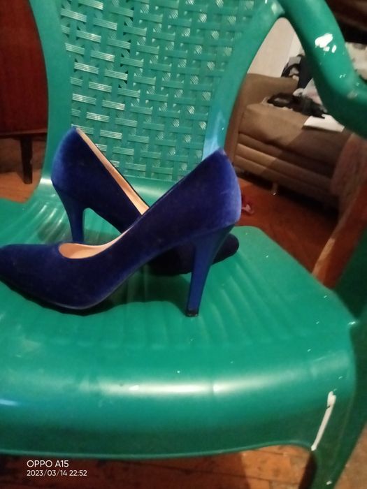 Каблуки женские под вид бархата