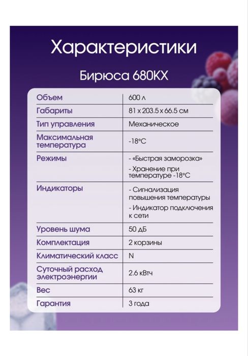 Морозильник Бирюса