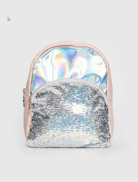 Нова LC Waikiki розова раница с обръщащи се пайети