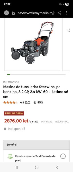 Mașină de tuns iarba