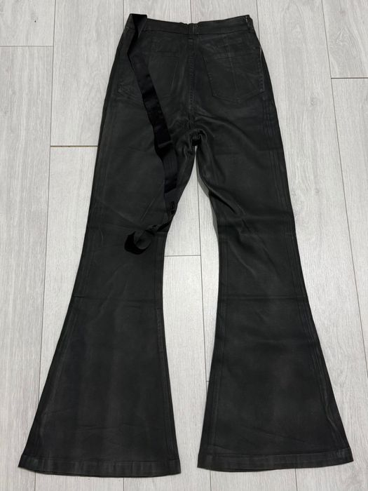 Джинсы Rick Owen’s leather waxed bolan