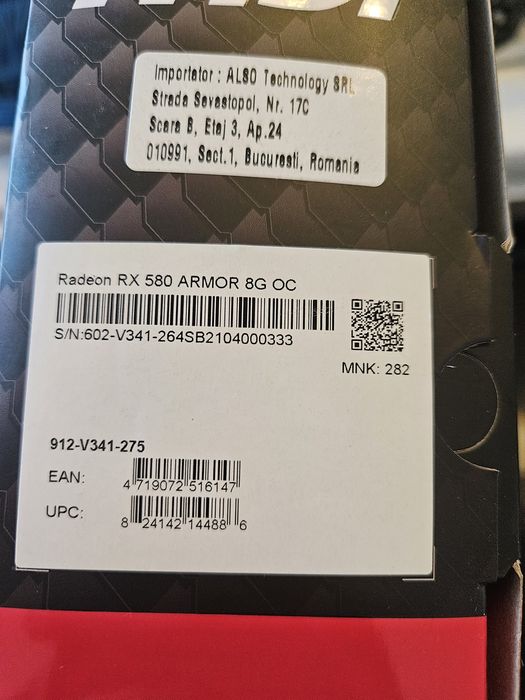 Msi rx 580 8gb armor