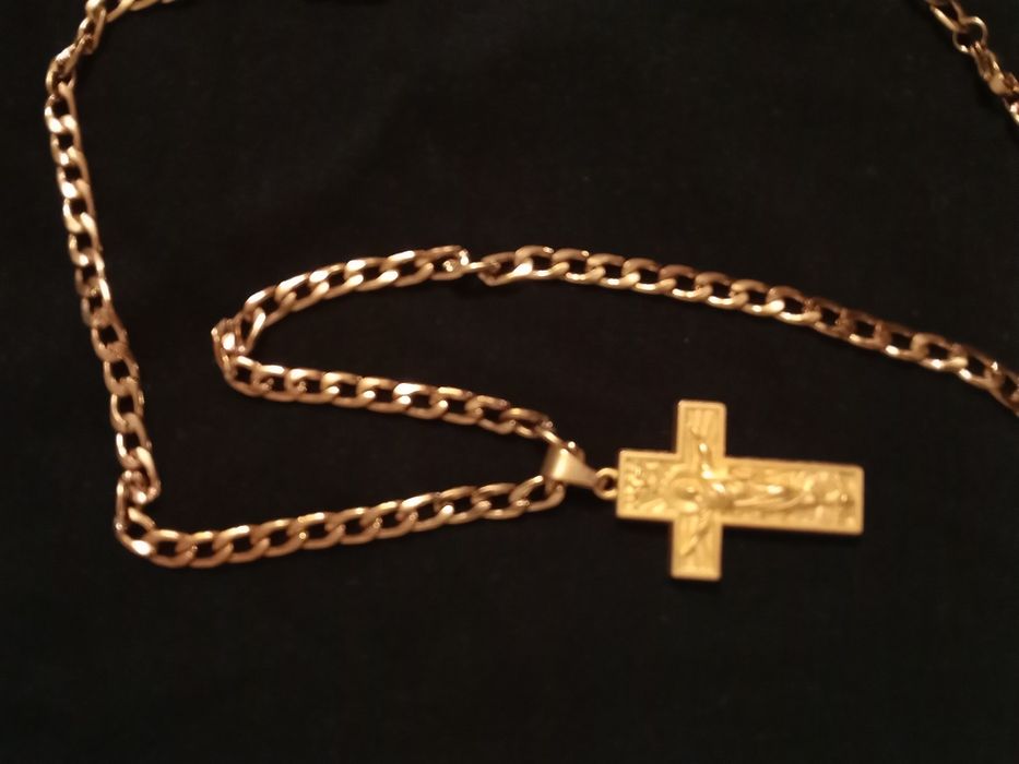 Цепь позолота с кулоном