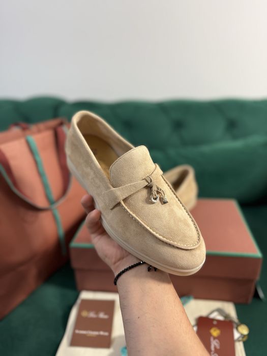 Mocasini Loro Piana piele naturala 100% Full Box colectie noua