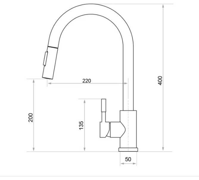 ДЕФект Бял смесител за кухня с изд DROP ШАНС – ПОСЛЕДНИ БРОЙКИ