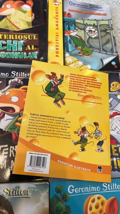 Geronimo Stilton, serie 7 cărți, vol. 3, 4, 10, 13, 16, 18, 19